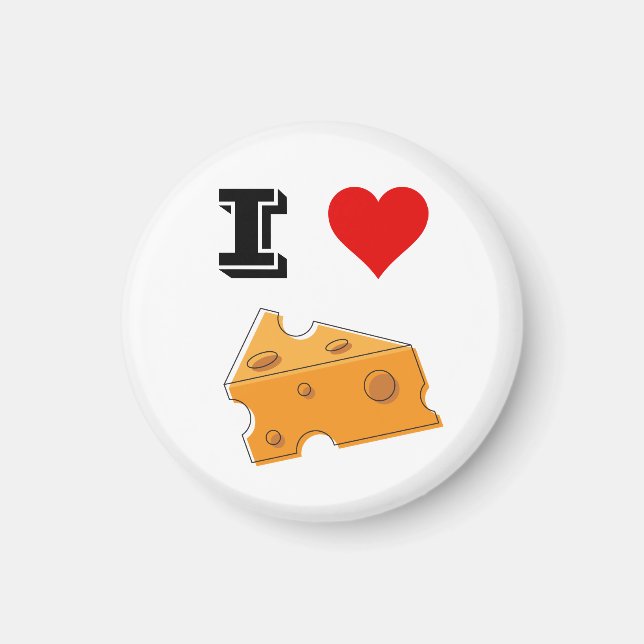 I Heart Cheese  Magnet (Front)