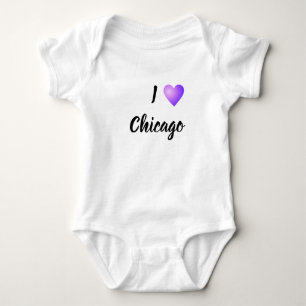 I Heart Chicago Baby Bodysuit