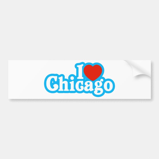 I Heart Chicago Bumper Sticker (Front)