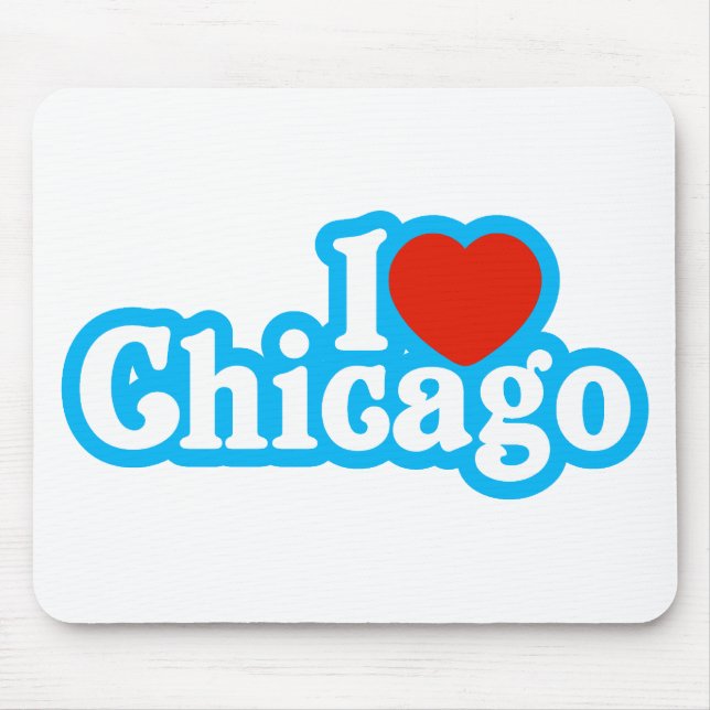I Heart Chicago Mouse Mat (Front)