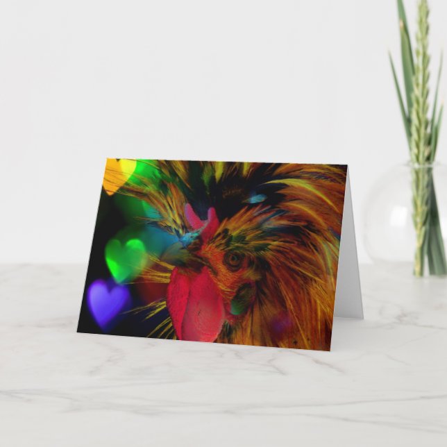 I Heart Chickens Card (Front)