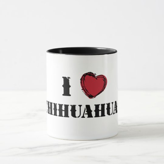 I (heart) Chihuahuas mug