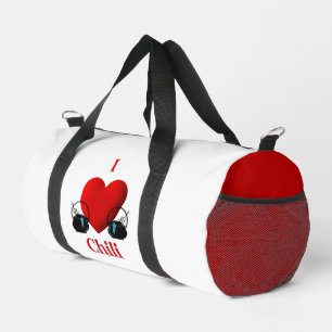 I Heart Chilli Duffle Bag