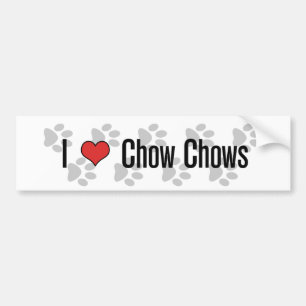 I (heart) Chow Chows Bumper Sticker