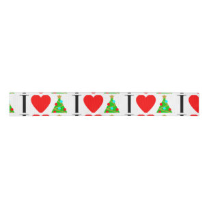 I Heart Christmas Ribbon Grosgrain Ribbon