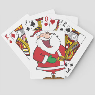 I heart Christmas Santa Claus Playing Cards