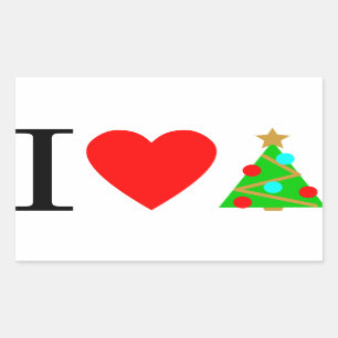 I Heart Christmas Sticker