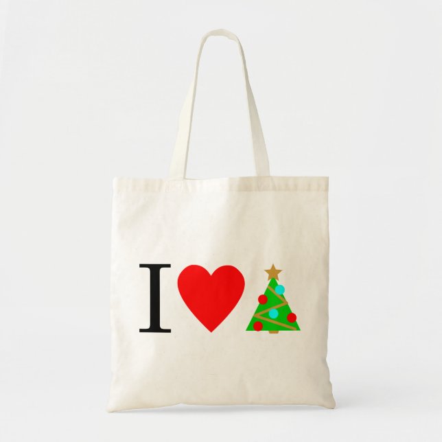 I Heart Christmas Tote Bag (Front)