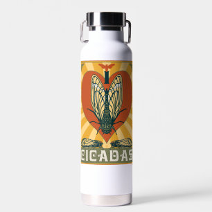 I Heart Cicadas Water Bottle