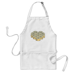 I Heart Cinnamon Rolls Sweet Love Buns Cartoon Standard Apron