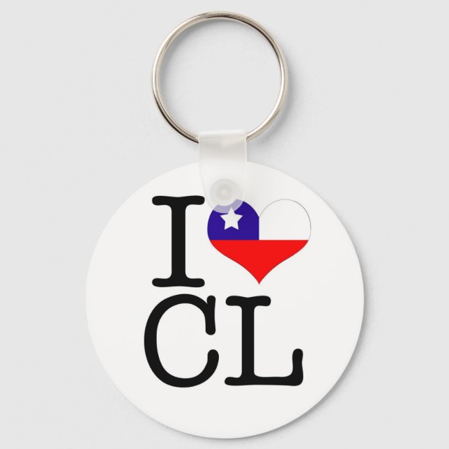 I heart CL keychain (Front)