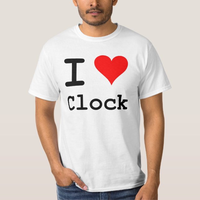 I Heart Clock T-Shirt (Front)