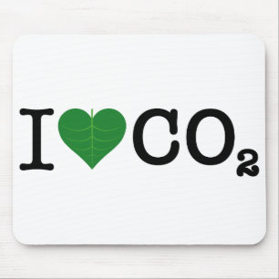 I Heart CO2 Mouse Mat