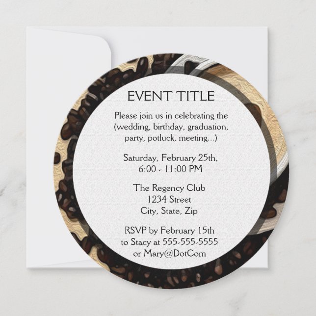 I Heart Coffee Invitation (Front)