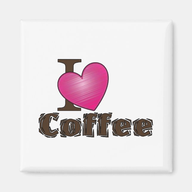 "I Heart Coffee" Magnet (Front)