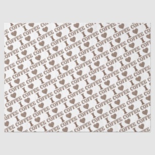 I Heart Coffee Tissue Paper