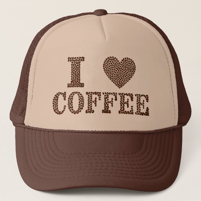 I Heart Coffee Trucker Hat (Front)