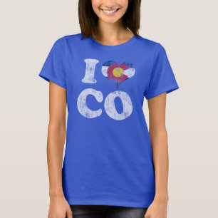 I heart Colorado Flag CO T-Shirt