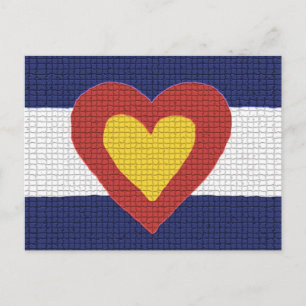 I Heart Colorado Flag Products! Postcard