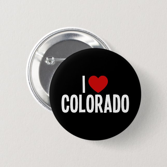 I Heart Colorado Round Button (Front & Back)