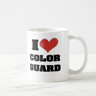 I heart colorguard coffee mug