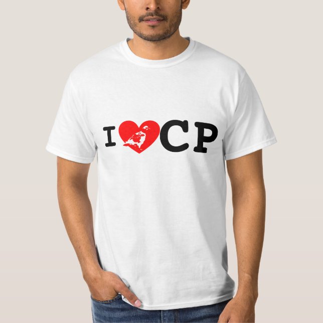 I Heart CP Light BG T-Shirt (Front)