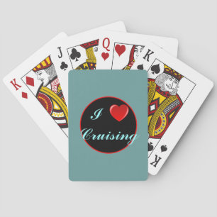 I Heart Cruising Playing Cards