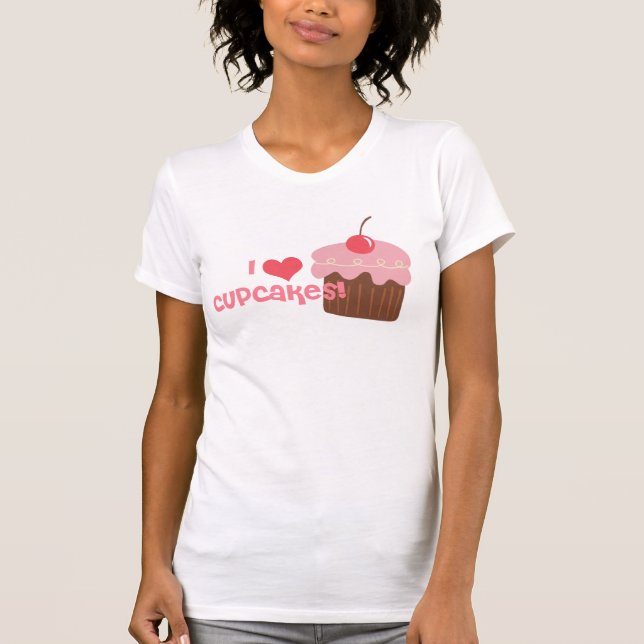 i heart cupcake Tshirt (Front)