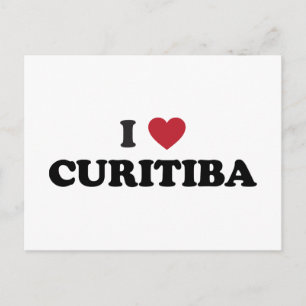 I Heart Curitiba Brazil Postcard