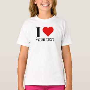 I heart custom I love T-Shirt