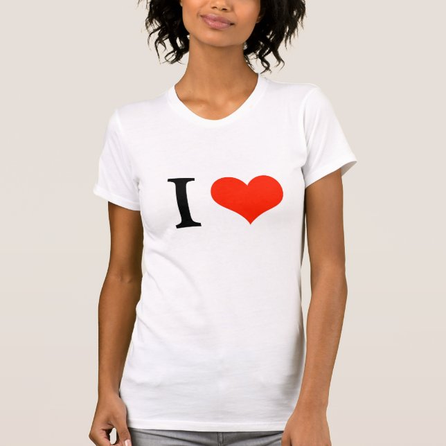 I Heart (customisable graphic) T-Shirt (Front)
