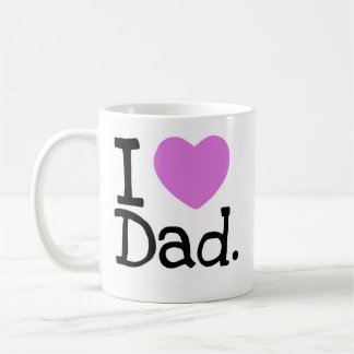 i heart dad coffee mug