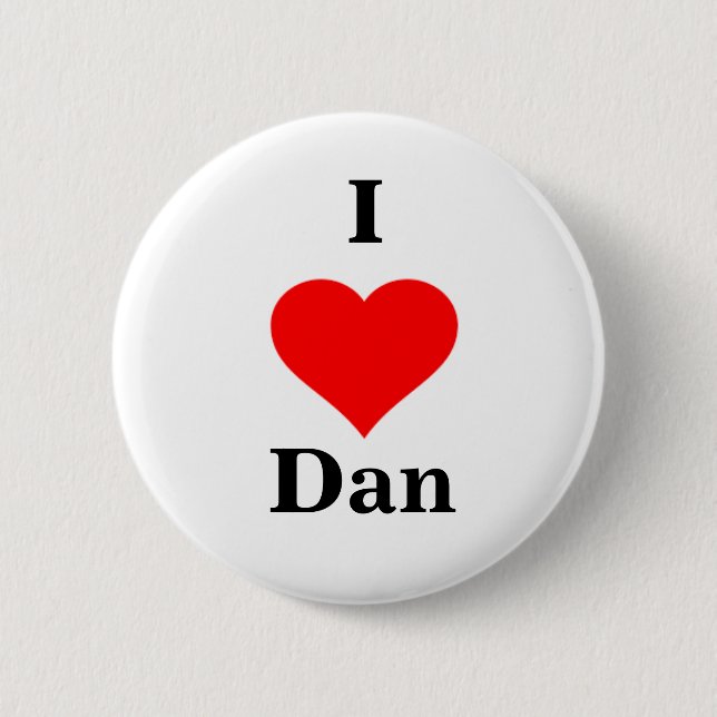 I Heart Dan Button (Front)