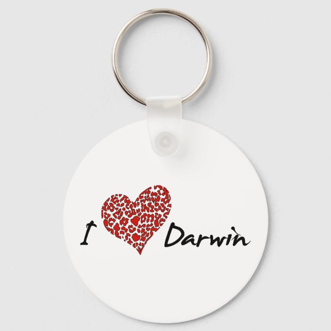 I Heart Darwin Key Ring (Front)