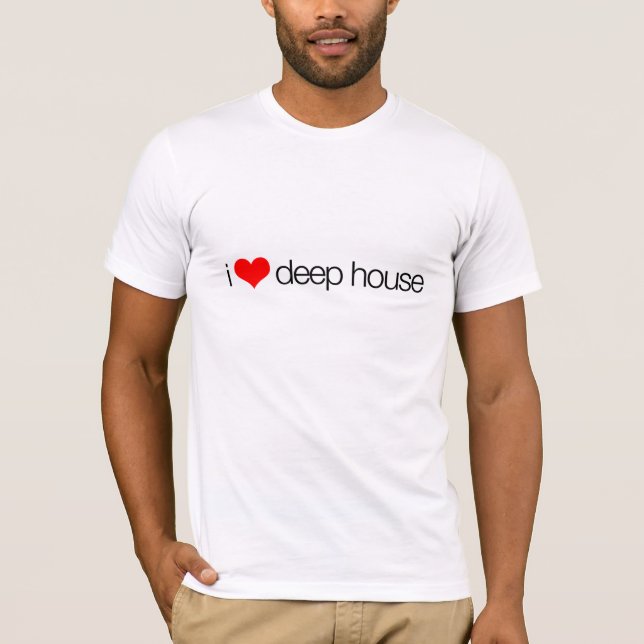 I Heart Deep House T-Shirt (Front)