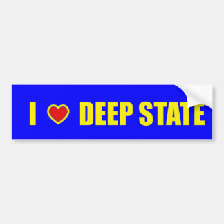 I Heart Deep State Bumper Sticker