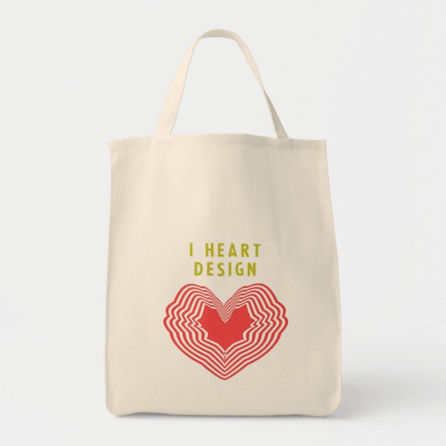 I heart Design Tote Bag (Front)
