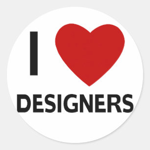 I Heart Designers Stickers