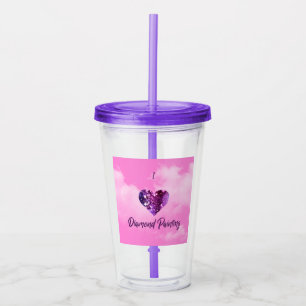 I Heart Diamond Painting 16 Oz Tumbler