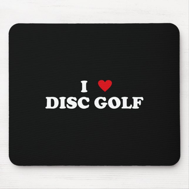 I Heart Disc Golfer - I Love Disc Golf  Mouse Mat (Front)