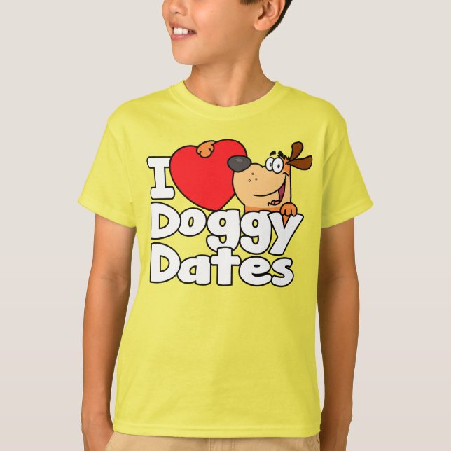 I Heart Doggy Dates T-Shirt (Front)