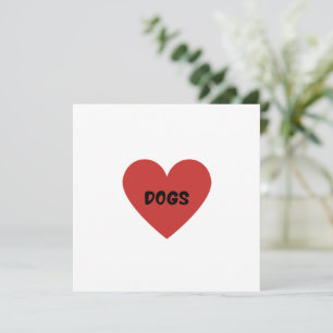 I Heart Dogs Card