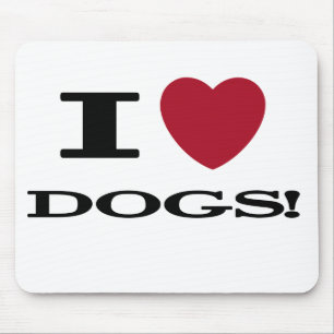I (heart) Dogs Mouse Mat