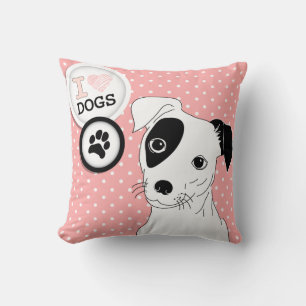 I Heart Dogs Pillow
