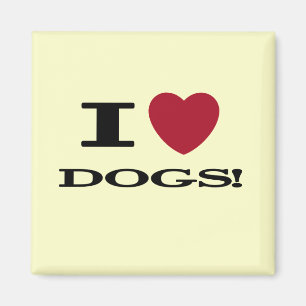 I Heart Dogs Tshirts and Gifts Magnet
