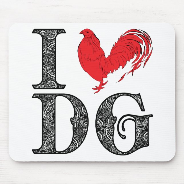 I heart Dos Gallos Mouse Mat (Front)