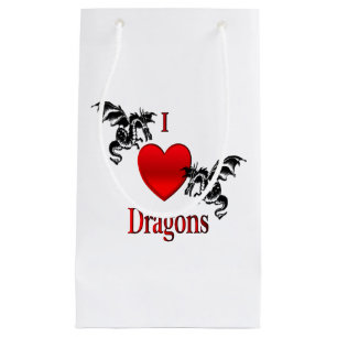 I Heart Dragons Small Gift Bag