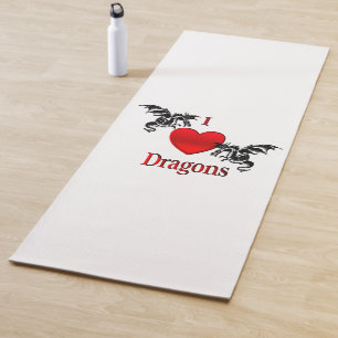 I Heart Dragons Yoga Mat