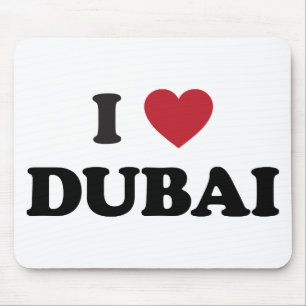 I Heart Dubai United Arab Emirates Mouse Mat