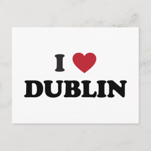 I Heart Dublin Ireland Postcard